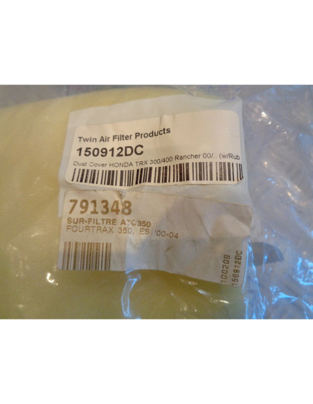 sur filtre air mousse twin air 150912DC qua honda trx 300 350 400 rancher fourtr