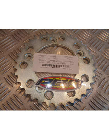 couronne transmission pbr acier 35 dents chaine 525 moto ducati 749 999 4443.35.