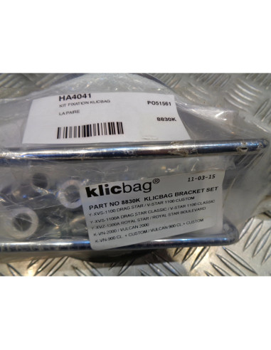 kit support fixation sacoches cavalieres klicbag moto yamaha xvs 125 250 dragsta