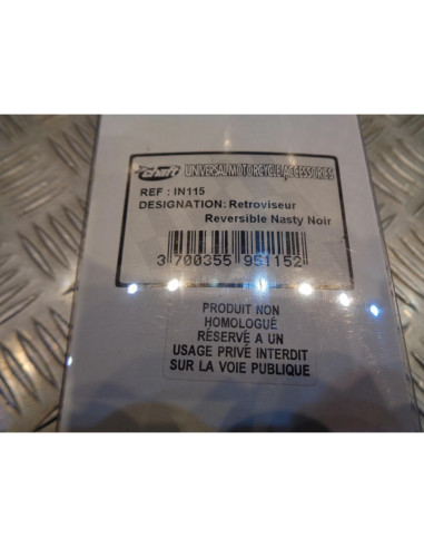 retroviseur reversible droit gauche alu diam 10 mm chaft nasty moto scooter IN11