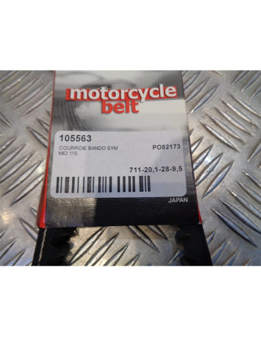 courroie transmission bando premium scooter sym mio 115 cc 711-20,1-28-9,5 bihr
