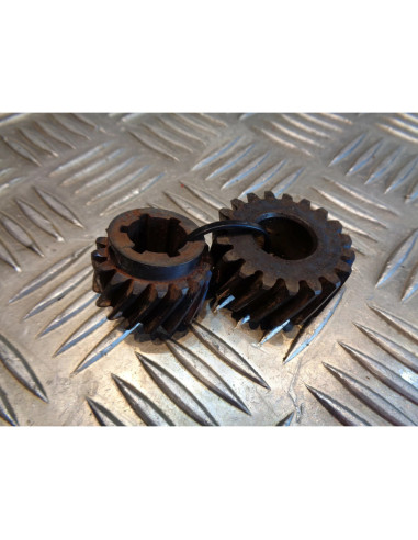 2 x pignon vilebrequin embiellage moto morini 125 corsaro 5v 5 vitesses 4 temps