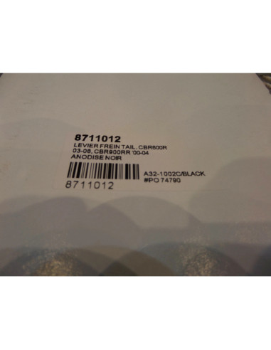 levier frein avant poignee droit moto honda 600 cbr pc37 bihr A32-1002C/BLACK 87