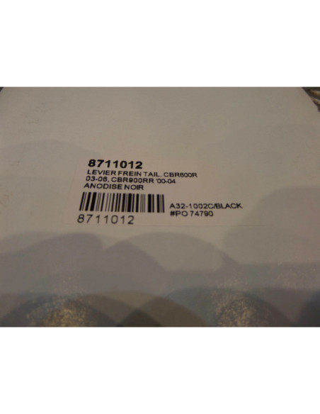 levier frein avant poignee droit moto honda 600 cbr pc37 bihr A32-1002C/BLACK 87