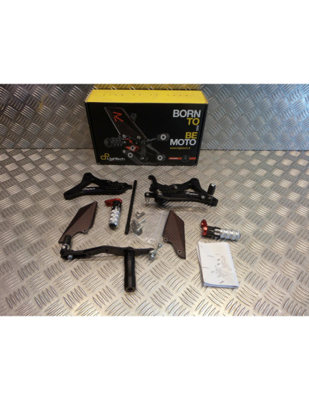 kit platine repose cale pied commande reculees reglables moto yamaha yzf 1000 r1