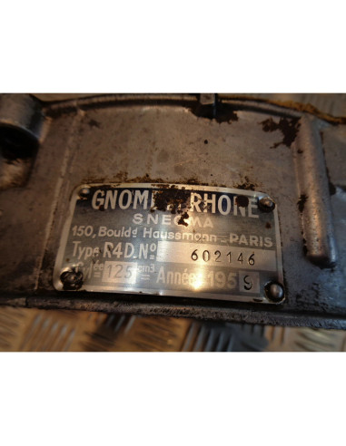 carter moteur gauche moto gnome et rhone 125 r4d r4 1959