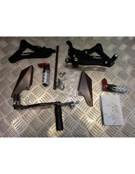 kit platine repose cale pied commande reculees reglables moto yamaha yzf 1000 r1