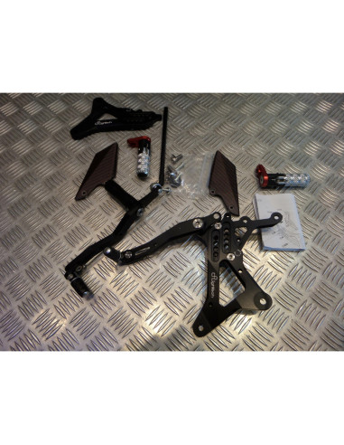 kit platine repose cale pied commande reculees reglables moto yamaha yzf 1000 r1