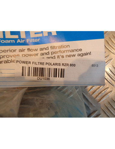 filtre a air mousse durablue powerfilter quad ssv polaris 800 ranger rzr 8513 bi