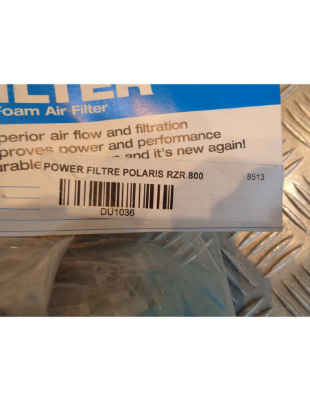 filtre a air mousse durablue powerfilter quad ssv polaris 800 ranger rzr 8513 bi