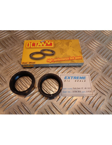 2 x joint spy fourche 37x48x12.5 moto honda cr 125 r gl 1000 gold wing athena P4