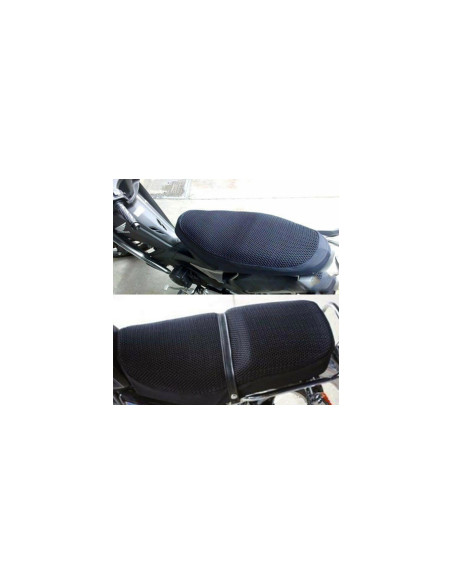 housse recouvrement selle m moto scooter mobylette quad antiderapant maille noir