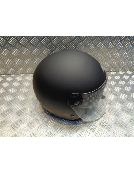 casque demi jet s-line noir mat double visiere taille xs 54 scooter moto quad