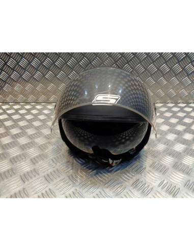 casque demi jet s-line noir mat double visiere taille xs 54 scooter moto quad