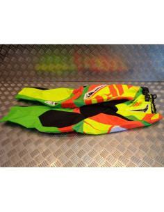 pantalon moto cross ufo 40th anniversary rouge jaune vert fluo taille 28 us PI04