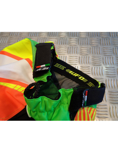 pantalon moto cross ufo 40th anniversary rouge jaune vert fluo taille 28 us PI04