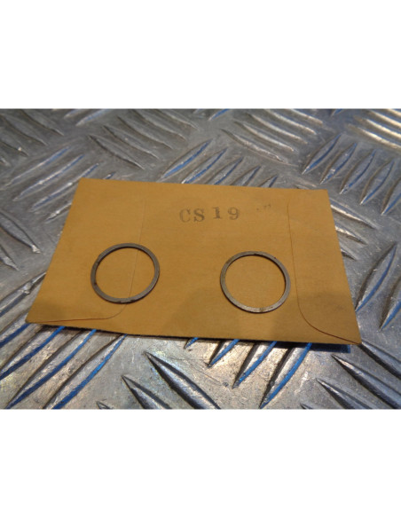jeu circlips spirale wiseco 19 mm de piston bihr CS19 moto