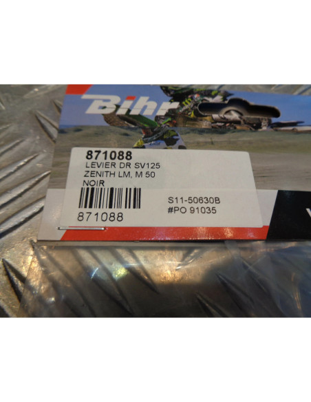 levier frein avant poignee droit alu noir scooter peugeot 50 80 100 125 sv zenit