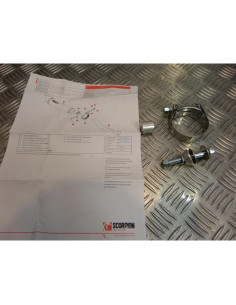 montage scorpion cp063 tube pot silencieux moto yamaha 1000 fzs fazer Z039.YA64 2