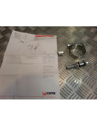 montage scorpion cp063 tube pot silencieux moto yamaha 1000 fzs fazer Z039.YA64