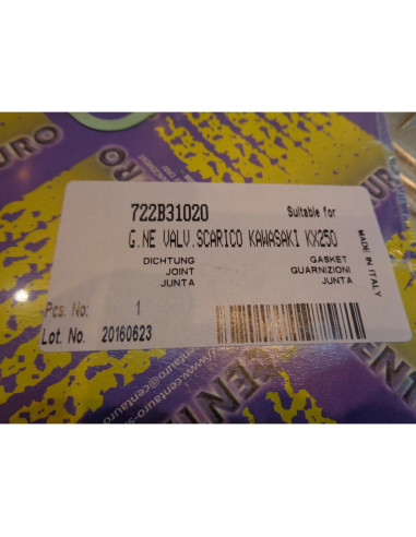 joint valve echappement moto kawasaki 250 kx d1 et d2 kxt centauro 722B31020 bih