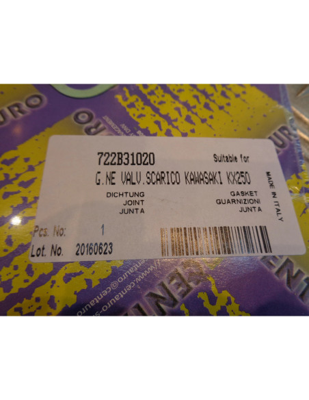 joint valve echappement moto kawasaki 250 kx d1 et d2 kxt centauro 722B31020 bih