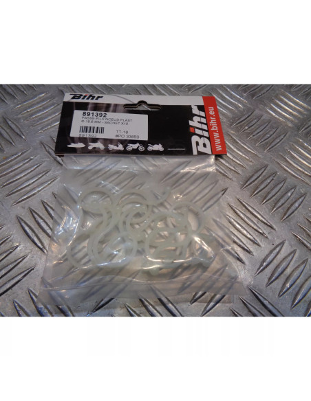 sachet 10 x passe fils noeud plastique blanc transparent diam 18,6 mm fixation f