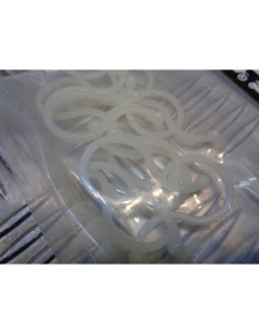 sachet 10 x passe fils noeud plastique blanc transparent diam 18,6 mm fixation f 2