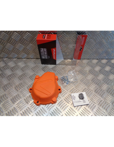 cache orange protection carter allumage moto ktm 450 sx-f husqvarna fc fs polisp