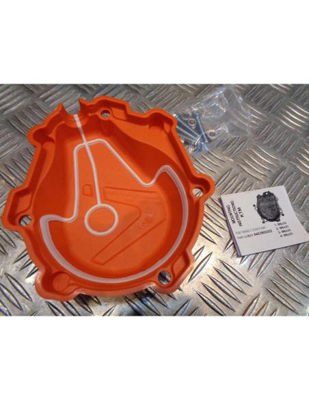cache orange protection carter allumage moto ktm 450 sx-f husqvarna fc fs polisp