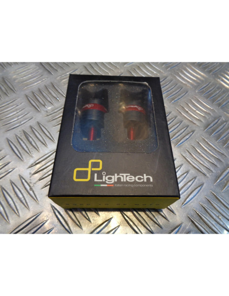 jeu embout guidon lightech devil serie alu rouge moto multimaque KTM304ROS bihr