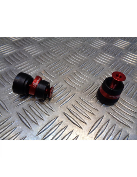 jeu embout guidon lightech devil serie alu rouge moto multimaque KTM304ROS bihr