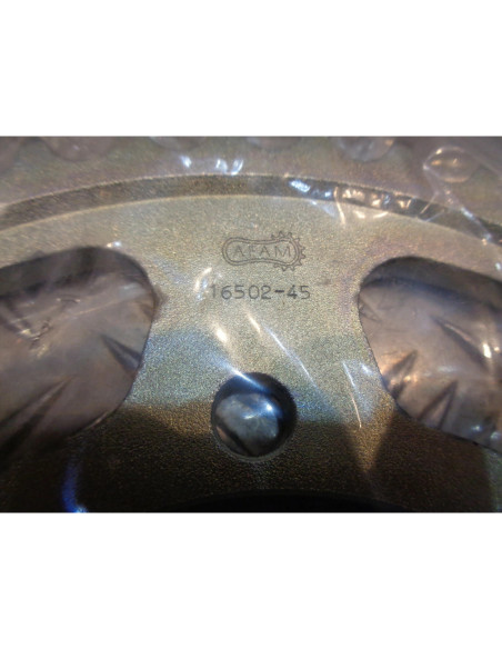 couronne transmission moto kawasaki gpx gpz 500 600 r afam acier 45 dents en 530