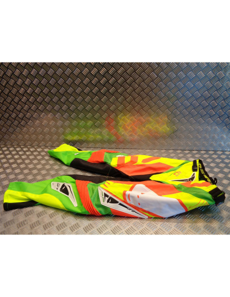 pantalon moto cross ufo 40th anniversary rouge jaune vert fluo taille 34 us PI04
