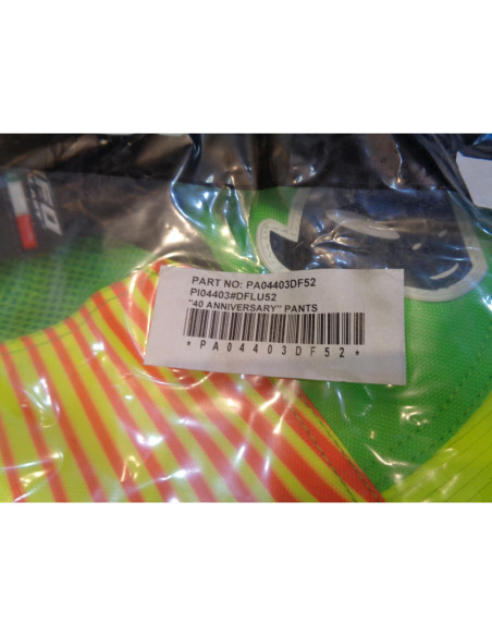 pantalon moto cross ufo 40th anniversary rouge jaune vert fluo taille 34 us PI04