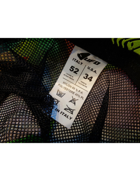 pantalon moto cross ufo 40th anniversary rouge jaune vert fluo taille 34 us PI04