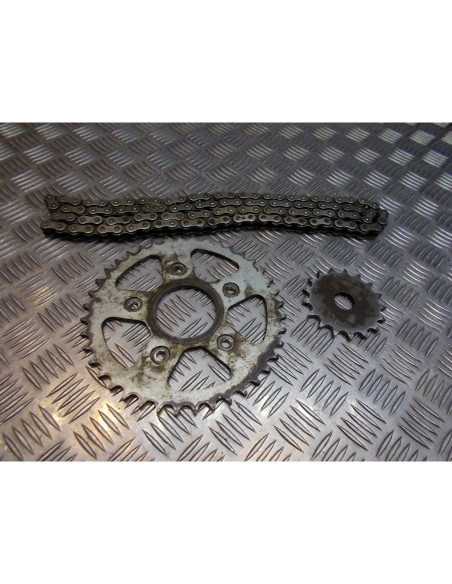 kit chaine pignon couronne moto aprilia 125 rs rotax 122 zd4mpb