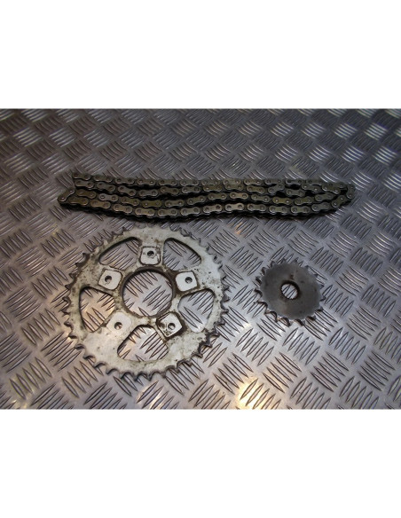 kit chaine pignon couronne moto aprilia 125 rs rotax 122 zd4mpb