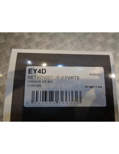 retroviseur droit v parts chrome moto yamaha 400 sr 700 mt-01 FY-997-T RH bihr E