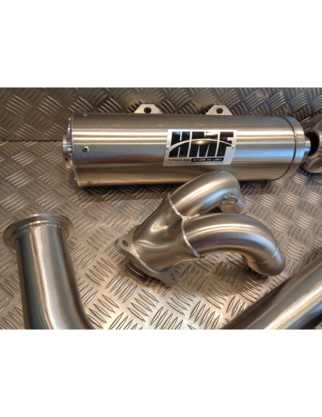 ligne pot echappement double silencieux hmf inox ssv buggy can am 900 maverick 5