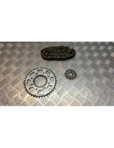 kit chaine pignon 15 x couronne 39 dents moto kymco ck 125 pulsar