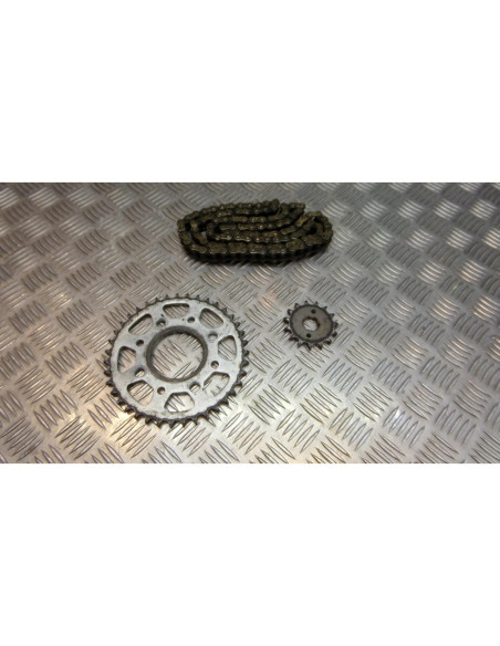 kit chaine pignon 15 x couronne 39 dents moto kymco ck 125 pulsar