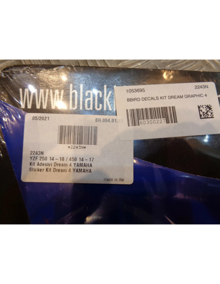 kit deco autocollants stickers moto yamaha yz 250 450 f blackbird dream graphic