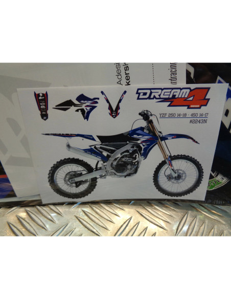 kit deco autocollants stickers moto yamaha yz 250 450 f blackbird dream graphic