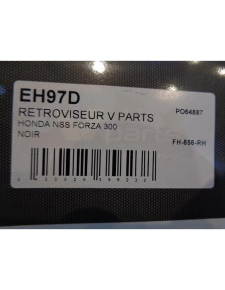 retroviseur droit scooter honda nss 300 forza diam 10 mm v parts FH-856-RH bihr