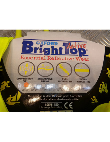 gilet jaune securite oxford brighttop active taille xs motard moto OF398 bihr 25