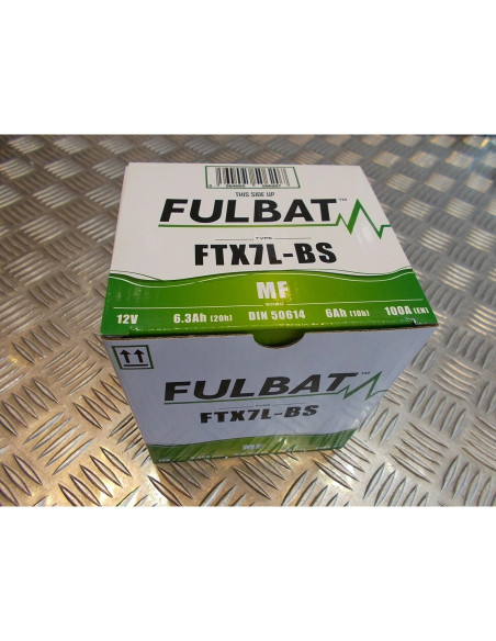 batterie 12v - 6Ah fulbat ytx7l-bs (Lg114xL71xH131) moto scooter quad buggy atv