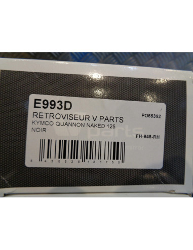 retroviseur droit v parts diam 10 mm moto kymco 125 quannon FH-948-RH bihr E993D