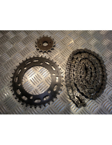 kit chaine pignon couronne moto kawasaki zr 550 zephyr zr550b 91 - 98