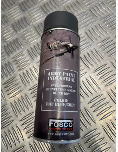 Bombe peinture militaire 400 ml couleur raf blue grey bleu gris fosco industrie